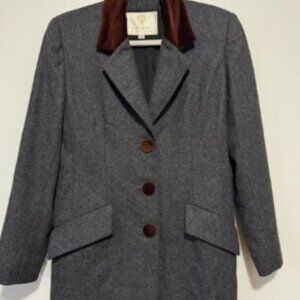 Vintage Carolyne Roehm Wool Blazer Size 6